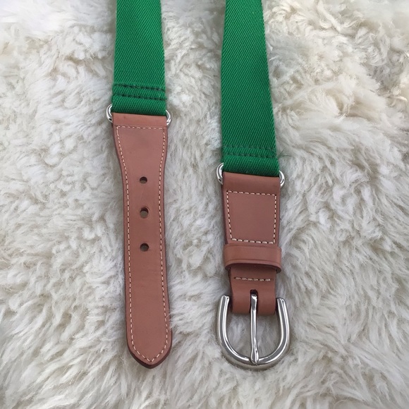 Dooney & Bourke (D&B) 6949 Leather, Brass and Canvas Belt - Excellent Condition - Picture 15 of 16